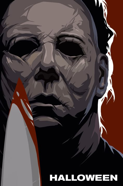 Michael Michael Myers Artwork, Halloween Michael Myers Art, Michael Myers Painting, Michael Myers Pumpkin, Horror Wallpapers Hd, Halloween Universal, Michael Myers Art, Artwork Portfolio, Slasher Movies