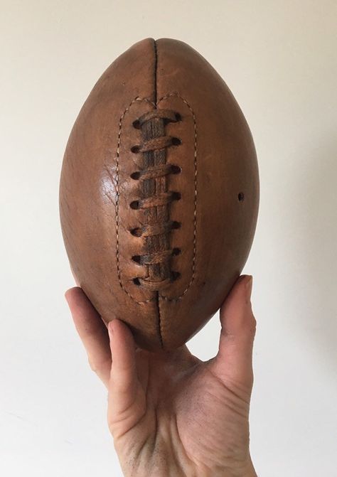 Excited to share this item from my #etsy shop: American Football mini / genuine leather vintage ball football /  Gift for teenager / vintage decor / Christmas Gift / socking filler Football Stand, Football Final, Football Displays, Rugby Balls, Basketball Display, Ball Football, Mini Basketballs, Rugby Ball, Football Ball