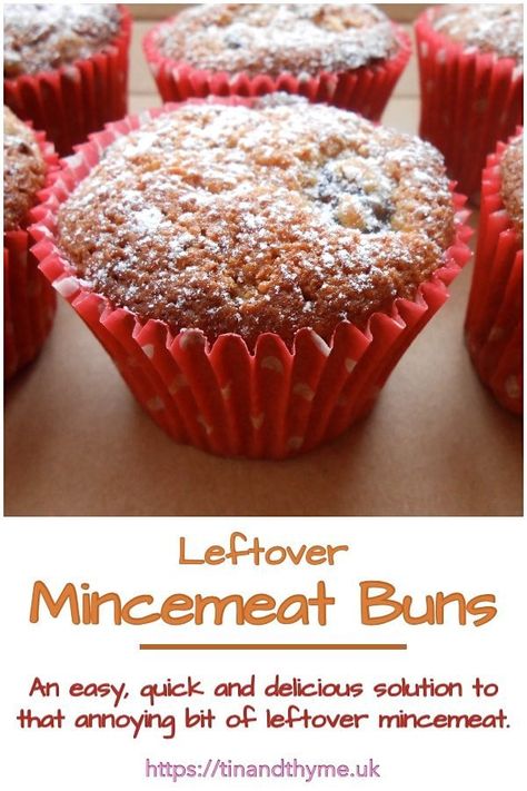 Leftover Mincemeat Buns: With Optional Banana | Tin and Thyme Mincemeat Desserts, Mincemeat Muffins, Mincemeat Cake Recipe, Mincemeat Recipes, Festive Bakes, Homemade Mincemeat, Mincemeat Recipe, Christmas Breads, Cake Receipe