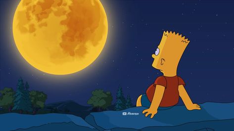 Kanye West Wallpaper, Doodle Animation, Bart Simpson Art, Relaxing Gif, Simpsons Art, Boost Your Mood, The Simpson, Lo Fi, Night Vibes