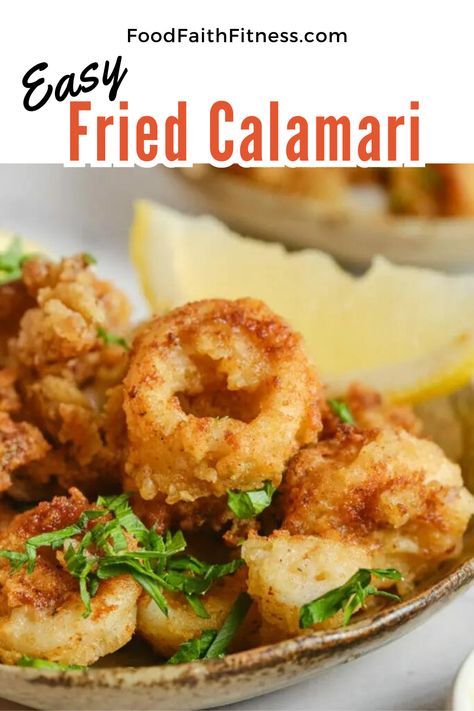 Crispy Fried Calamari: Golden perfection meets tender delight! Dive into these expertly fried calamari rings that are crunchy on the outside and tender on the inside. Served with zesty dipping sauces, it's a seafood lover's dream come true. Fried Calamari Recipe, Calamari Rings, Calamari Recipe, Air Fried Fish, Calamari Recipes, Fried Calamari, Southern Fried Chicken, Dipping Sauces, Easy Homemade Recipes