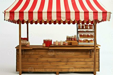 Wooden Stall, Market Stall, Market Stalls, Wooden Stand, Free Stock Photos, Awning, Red White, Red And White, Royalty Free Stock Photos