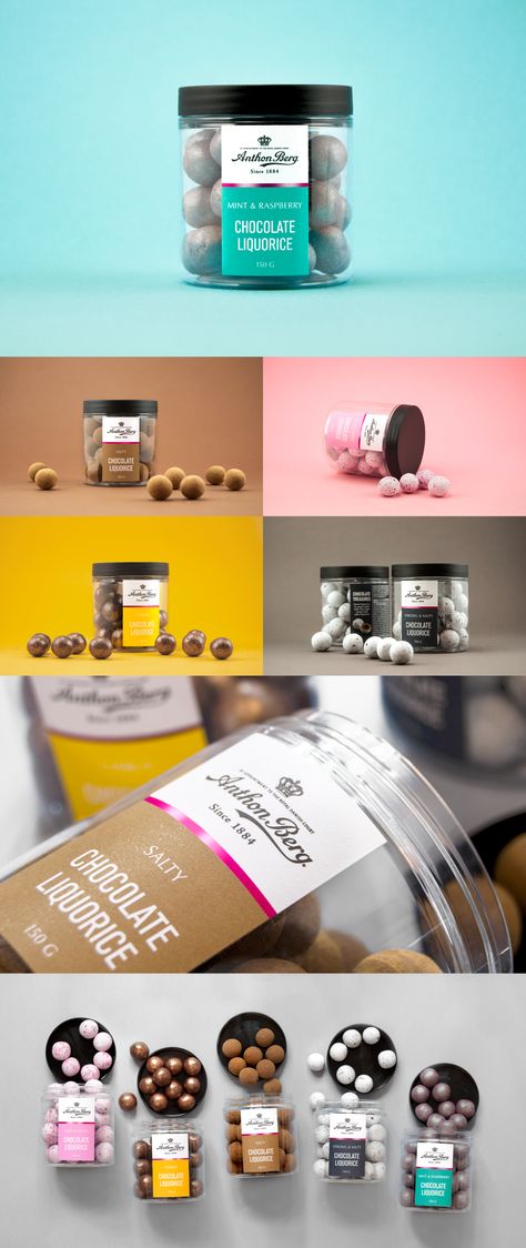 Chocolate Labels, Chocolate Packaging Design, Packaging Label Design, Jar Packaging, Dessert Packaging, Jar Design, Bakery Packaging, Candy Packaging, Cake Packaging