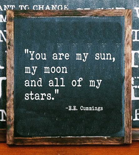 You Are My Sun Hand-Painted Wood Sign by Milk And Cream Signs Typewriter Letters, E E Cummings, Hand Painted Wood Sign, Painted Wood Signs, Painted Letters, Family Quotes, Painted Wood, Wood Sign, Great Quotes