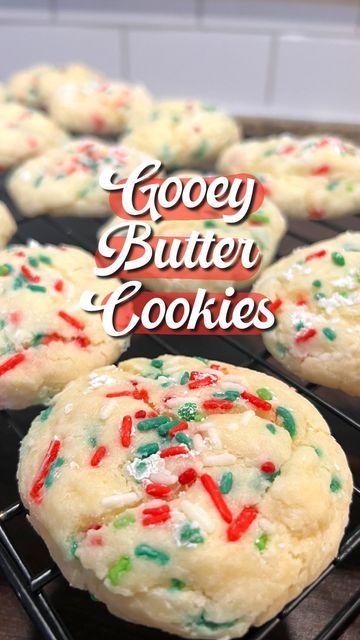 Ooey Gooey Butter Cookies, Christmas Butter, Angel Cookies, Gooey Butter Cookies, Gooey Butter, Gooey Cookies, Cream Cheese Cookies, Butter Cookies Recipe, Clean Cooking