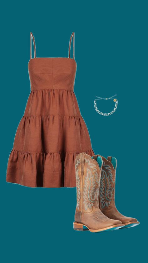 🤠🫶🏽🤠#cowgirl#chruchfit#outfitinspo#cute#western#westernfit#cowgirlyfit#dress#boots#fyp Outfits With Dresses, Cowgirl Dresses With Boots, Cottagecore Girls, Dress And Cowboy Boots, Country Girl Dresses, Cowgirl Dress, Quinceanera Planning, Cowgirl Dresses