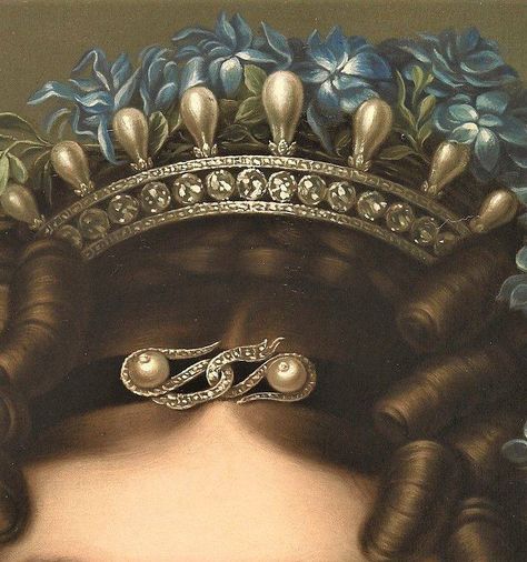 Detailed Paintings, Historical Painting, Royal Jewels, Classical Art, Detail Art, Hair Ornaments, Childrens Art, Pics Art, Historical Fashion