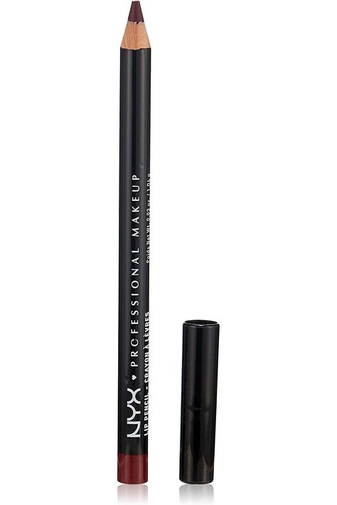 NYX slim lip liner pencil -color deep purple - slp 808 Dark Red Lip Liner, Dark Lip Liner, Dr Makeup, Unsleeping City, Dark Purple Lips, Nyx Lip Liner, Youtuber Dr, Luxury Birthday Gifts, Marvel Dr