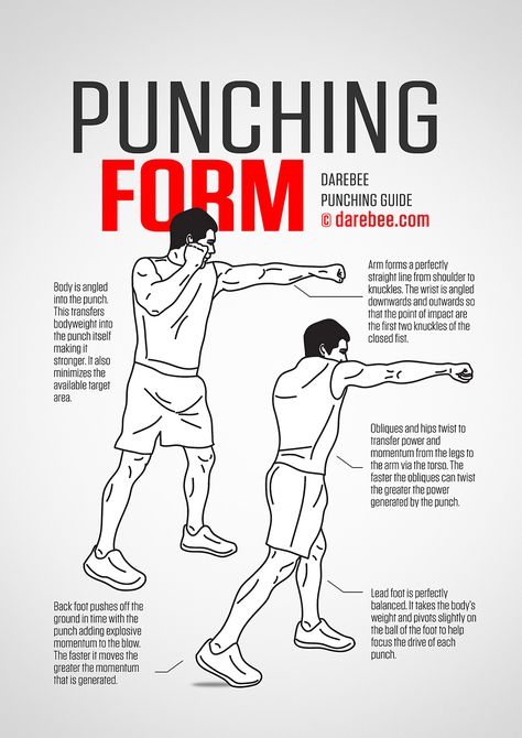 Punching Technique by DAREBEE Boxer Workout, Boxing Workout Routine, How To Punch, Fighter Workout, Boxing Training Workout, Boxing Techniques, Boxing Drills, Mma Workout, Trening Sztuk Walki