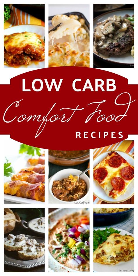 Low Carb Comfort Food, Balanced Diet Plan, Best Diet Foods, Recipes Low Carb, Comfort Food Recipes, Low Carb Vegetarian, Low Carb Eating, Low Carbohydrate Diet, Low Fat Diets