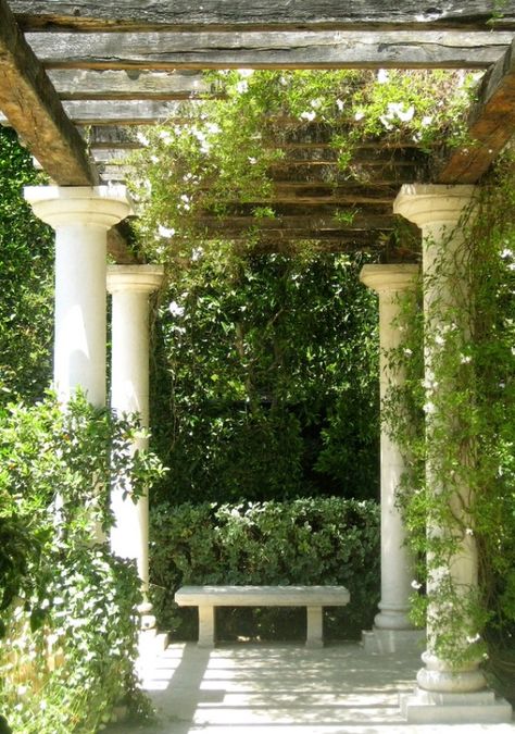 Tuscan, Mediterranean, trellis, arbor Ombra Pergola, Yard Makeover, Small Backyards, Small Pergola, Mediterranean Landscape, Tuscan Garden, Cheap Pergola, Pergola Swing, Mediterranean Landscaping