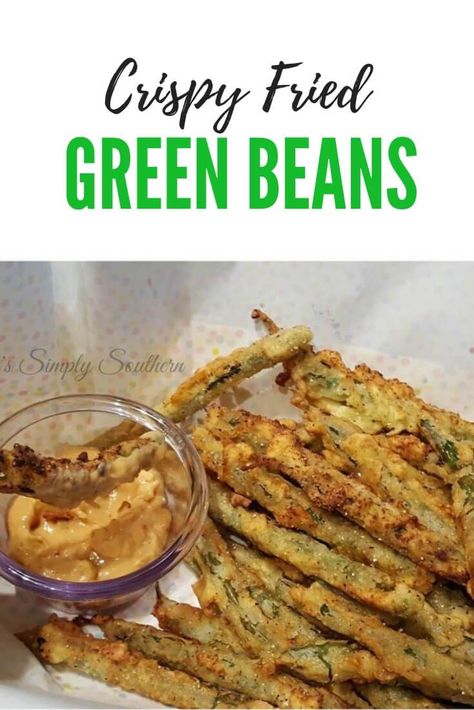 Crispy Pan Fried Green Beans appetizer, delicious served with your favorite dipping sauce #appetizers #easyrecipe #vegetables #greenbeans Beans Appetizer, Pan Fried Green Beans, Deep Fried Green Beans, Fried Green Bean Recipes, Veggie Appetizers, Healthy Delicious Recipes, Fried Green Beans, Fried Green, Green Bean Recipes