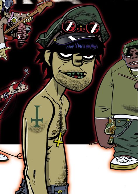 gorillaz phase 1 Murdoc Gorillaz Phase 1, Murdoc Niccals Phase 1, Murdoc Phase 1, Gorillas Fanart, Gorillaz Phase 1, Silly Murdoc, Gorillaz Murdoc, Murdoc Gorillaz, Murdoc Niccals