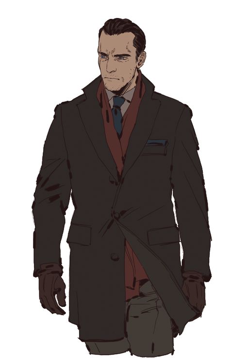 Modern Daud maybe (Credit to the artist!) Modern Character Design Male, Modern Male Character Art, Male Character Design Modern, Thief Character, Noir Detective, Call Of Cthulhu Rpg, World Of Darkness, Dishonored, Cyberpunk Character