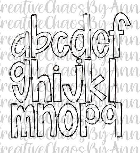 Doodle Art Letters Alphabet, Doodle Lettering Alphabet Fonts, Doodle Letters Alphabet, Handlettering Fonts, Hand Drawn Alphabet, Hand Lettering Alphabet Fonts, Fun Lettering, Calligraphy Quotes Doodles, Silhouette Fonts