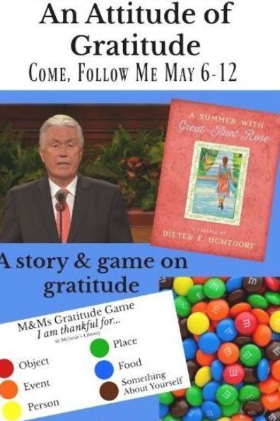 Object Lesson On Gratitude, Yw Lesson Games, Gratitude Activity Days Lds, M&m Gratitude Game, Young Women Gratitude Activity, Relief Society Gratitude Activity, Gratitude Object Lesson, Fall Relief Society Activity Ideas, Gratitude Games For Kids