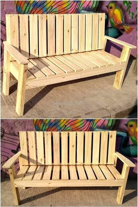 Great Woodworking Plans For Home Projects Pallet Patio Furniture Diy, Wood Pallet Recycling, Outdoor Pallet Projects, Pallet Furniture Designs, Pallet Garden Furniture, Pallet Patio Furniture, Pallet Patio, Wooden Pallet Furniture, Pallet Sofa