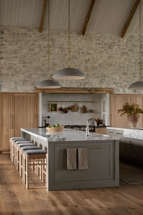 Mcgee Kitchen, Studio Mcgee Kitchen, The Mcgee Home, Double Island Kitchen, Old World Kitchens, Mcgee Home, Black Granite Countertops, Studio Kitchen, Classic Kitchen