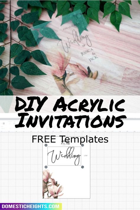 acrylic invitations diy, acrylic invitations cricut Acrylic Invitations Diy, Diy Acrylic Wedding Invitations, Diy Watercolor Invitations, Invitations Cricut, Cricut Invitations, Clear Wedding Invitations, Clear Acrylic Wedding Invitations, Samantha Wedding, Quince Invitations