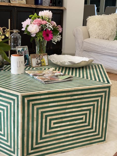 Non Traditional Coffee Table, Tiled Ikea Furniture, Modern Painted Coffee Table, Striped Coffee Table, Tiles Coffee Table, Tiled Console Table, Checkered Coffee Table, Tiling Furniture, Tile Coffee Table Diy