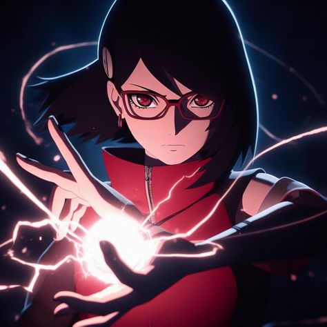 Naruto World Map, Sarada Mangekyou Sharingan, Sarada Uchiha Icon, Sarada Uchiha Fanart, Sarada Fanart, Sarada Cosplay, Scarlet Witch Comic, Naruto Cool, Boruto And Sarada