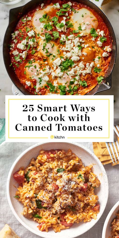 Meals With Canned Vegetables, Recipes With Tomato Sauce Healthy, Tin Tomatoes Recipes, Can Tomato Sauce Recipes, Too Many Tomatoes Recipes For, Meals With Diced Tomatoes, Recipes With Canned Tomatoes Meals, Dice Tomatoes Recipes, Chicken Canned Tomato Recipes