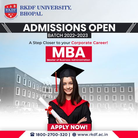 A step closer to the corporate world. Admissions are open for Batch 2022-2023 in MBA Apply Now! For Free Career Counselling Call: 1800-2700-320 and Visit Our Website: www.rkdf.ac.in #rkdfuniversity #education #students #college #study #collegestudent #students #studylife #studywithus #career #university #topplacementcollege #mastersofbusinessadministration #mba University Creative Ads, University Banner Design, College Creative Ads, Travel Advertising Design, University Marketing, Career Counselling, Corporate Career, Mba Student, Travel Advertising