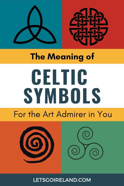 Four Celtic Symbols including the Trinity Knot, Dara Knot, Spiral, and Triskele. The Text intives the reader to discover the Meaning of Celtic Symbols. This is a must of art lovers. Irish Celtic Symbols, Gaelic Symbols, Celtic Symbols And Meanings, Celtic Tattoo Symbols, Celtic Knot Tattoo, Celtic Myth, Ancient Ireland, Irish Symbols, Tree Of Life Symbol