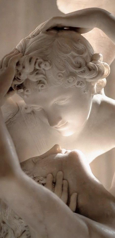 Body Sculpture Art, Eros And Psyche, Slow Sunday, Istoria Artei, Antonio Canova, Cupid And Psyche, Greek Statues, Greek Sculpture, Louvre Paris