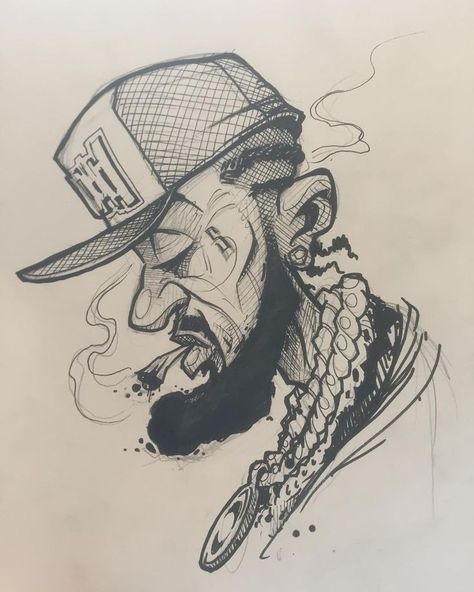 Bad Character, Caricature Sketch, Graffiti Doodles, Graffiti Style Art, Graffiti Characters, Graffiti Cartoons, Hip Hop Art, Dope Cartoon Art, Tattoo Art Drawings