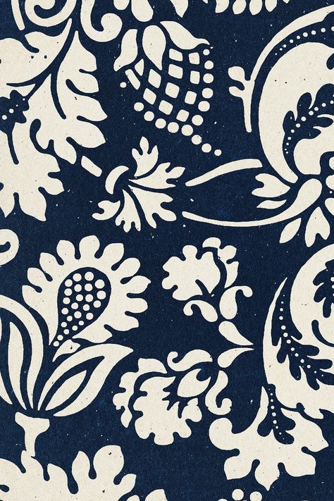 William Morris floral background indigo botanical pattern remix illustration | free image by rawpixel.com / Tang Leafy Background, Ethnic Print Pattern, William Morris Patterns, Paisley Wallpaper, Free Illustration Images, William Morris Art, Art Nouveau Floral, Vector Background Pattern, Botanical Pattern