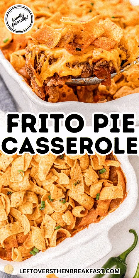 Frito Pie Casserole - Best Casserole Recipes Baked Frito Pie Casserole, Taco Casserole With Fritos Corn Chips, Corn Chip Casserole, Casserole Desserts, Easy Frito Pie, Frito Casserole, Frito Pie Casserole, Frito Pie Recipe, Frito Chili