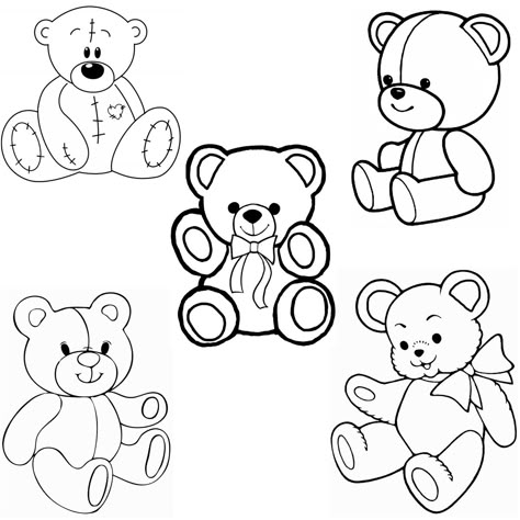 Tattoo Ideas Cats, Sticker Book Tattoo, Teddy Tattoo, Teddy Bear Doodle, Teddy Logo, Easter Bunny Cartoon, Cute Thigh Tattoos, Bear Tattoo Designs, Bear Tattoos