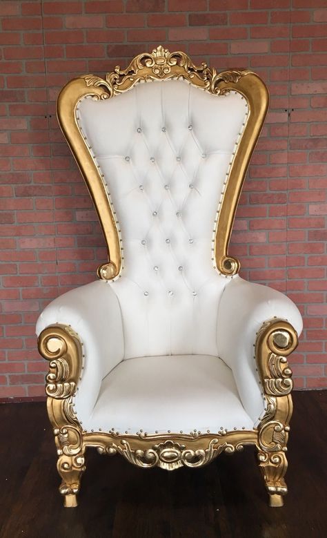 Rococo Chair, Royal Chair, King Chair, Victorian Sofa, Gold Sofa, Hair Salon Interior, Royal Furniture, Throne Chair, High Back Chairs