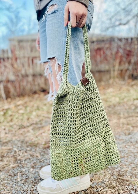 Crochet Mesh Bag Pattern PDF Download Beginner Friendly Large - Etsy Canada Crochet Mesh Bag Pattern, Mesh Bag Crochet, Crochet Mesh Bag, Handmade Tutorial, Crochet Market, Mesh Beach Bags, Mesh Tote Bag, Crochet Market Bag, Grocery Tote