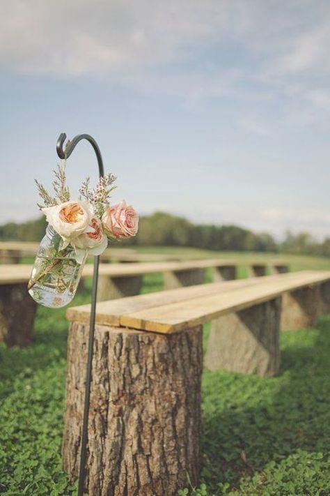 Woods Wedding Ceremony, Horses Wedding, Wedding Bench, Wedding Ceremony Seating, Rustic Wedding Ideas, Green Pastures, Wedding On A Budget, Race Horse, Garden Floor