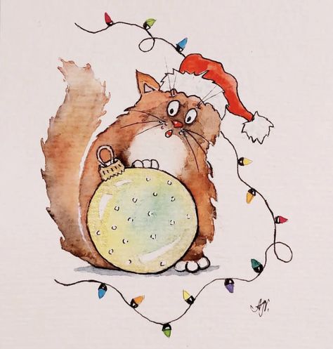 ᐅ Weihnachtsmotive bilder Doodle Christmas, Diy Watercolor Painting, Diy Watercolor, Simple Doodles, Artwork Painting, Watercolor Painting, Watercolor Paintings, Christmas Cards, Doodles