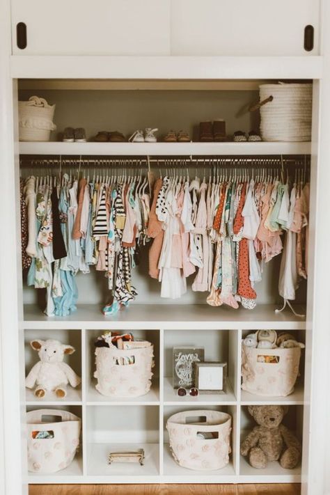 best nursery closet ideas 2022 (1) Nursery Closet Organization Ideas, Nursery Closet Organization, Closet Organization Ideas, Baby Nursery Inspiration, Baby Room Organization, Baby Room Themes, Perfectly Organized, Nursery Closet, Nursery Room Design