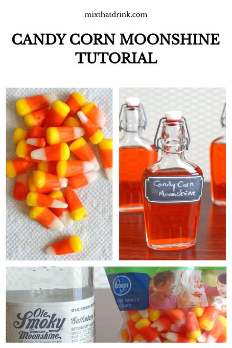 Halloween Moonshine Recipes, Making Moonshine, How To Make Moonshine, Moonshine Recipe, Fall Tailgating, How To Make Candy, Moonshine Recipes, Halloween And Fall, Glass Flask