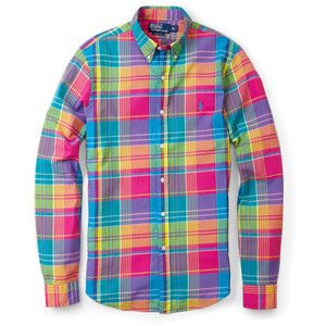 Ralph Lauren Casual, Men's Casual Shirts, Madras Plaid, Gingham Shirt, Check Shirt, Shirts For Men, Mens Fashion Casual, Bright Pink, Polo Ralph