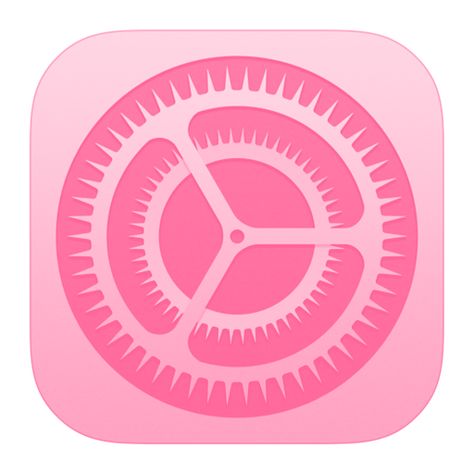 Phone Icon Pink, Pink Settings Icon, Pink Apps, Pink Hello Kitty Wallpaper Iphone, Pink App Icon, Settings Icon, Kawaii App, Logo Rose, Iphone Logo