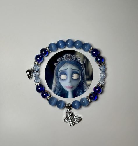 NEW Victor and Emily from the corpse bride bracelets available now! Link in bio 💜 • • • • • • • #bracelets #emilycorpsebride #victorvandort #braceletoftheday #jewelry #victorandemily #explore #instagood #explorepage+ #viral #timburton #timburtonmovies #timburtonstyle #emilythecorpsebride #emilyandvictoredit #victorandemilyedit #matching #friendshipbracelets #originalart #beads #halloween #movies #halloweenmovie #johnnydepp #miles Victor And Emily, Beads Halloween, The Corpse Bride, Emily Corpse Bride, Bride Bracelet, Tim Burton Style, Bracelet Inspiration, Charms Bracelets, Diy Bracelet Designs