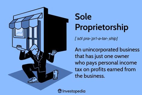 A sole proprietorship or sole trader is an unincorporated business with a single owner who pays personal income tax on business profits. Accrual Accounting, Sole Trader, Sole Proprietorship, Limited Liability Company, Business Structure, Business Jobs, Chief Financial Officer, Business Tax, Business Law