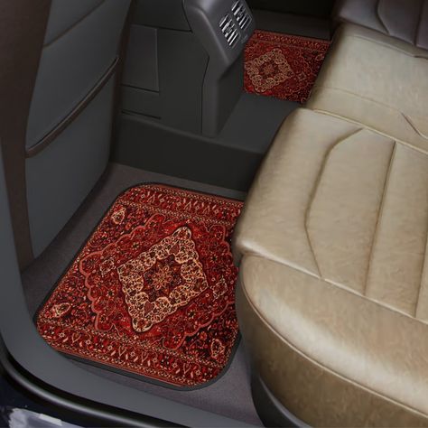 Digital Print Turkish Rug Pattern Car Floor Mats 📍Universal Mat Fits Most Cars 📍Fast shipping (The cargo tracking number is shared with the customer as soon as the item is shipped.) 📍Easy to clean. Delicate wash in the washing machine. Do not tumble dry 📍Non Slip, Rubber backed 📍Custom printing is available. Please feel free to contact us. #rug #RugDesign #carpet #carpets #carcarpet #persianrug #persiancarpet #persianrugs #cardesignpro #cardesigndaily #cardesignworld #cardecor #cardecoration Car Carpet, Car Floor Mats, Persian Carpet, Car Decor, Rug Pattern, Car Interior, Fast Cars, Floor Mats, Rug Design