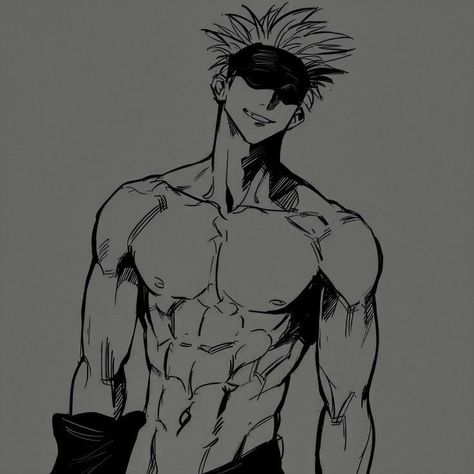 Gojo Hot Icons, Hot Anime Guy Art, Hot Anime Icons, Black Gojo, Handsome Anime Drawing, Anime Dark Icon, Dark Anime Icons, Gojou Satoru, Hottest Anime Characters