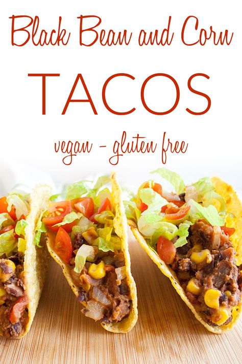 Corn Tacos, Tacos Vegan, Vegan Crockpot Recipes, Black Bean And Corn, Corn Taco, Low Carb Crock Pot Recipes, Vegetarian Tacos, Vegan Lunch Recipes, Protein Meal