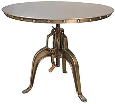 lekciN euqitnA ni elbaT tneccA lateM knarC elbatsujdA ardnuM cissalC anilora C Soho Lounge, High Dining Table, Puzzle Table, Loft Home, Metal Accent Table, Industrial Style Decor, Antique Dining Tables, Industrial Dining Table, Traditional Dining