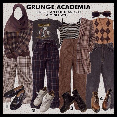 Grunge Academia Aesthetic, Grunge Academia Outfits, Academia Aesthetic Fashion, Grunge Academia, Academia Aesthetic Outfit, Academia Outfits, Academia Style, Academia Aesthetic, Mood Board Fashion