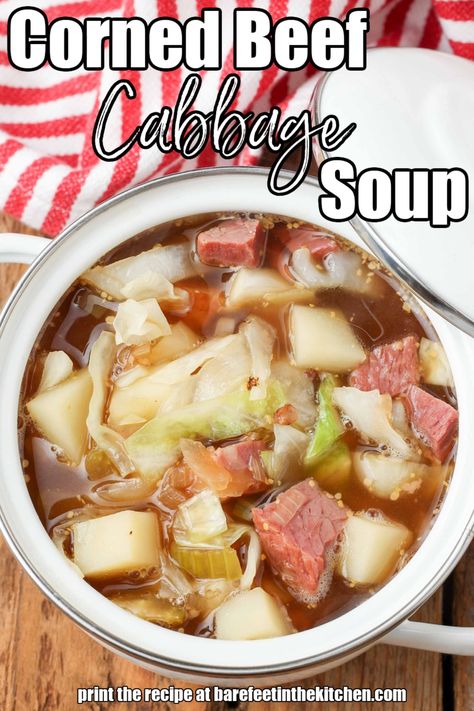 Cornbeef Cabbage Soup, Smoked Corn Beef And Cabbage, Corned Beef And Cabbage Soup, Corned Beef Soup, Beef And Cabbage Soup, Corn Beef And Cabbage Soup, Smoked Corned Beef, Corned Beef Hash Recipe, Cabbage Stew