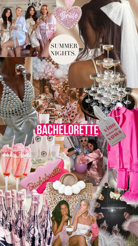 Beach Bachelorette Mood Board, Bachelorette Mood Board, New Orleans Bachelorette Party, Shuffle Ideas, Hens Weekend, Classy Hen Party, Vino Before Vows, Dream Wedding Aesthetic, Hens Party Themes